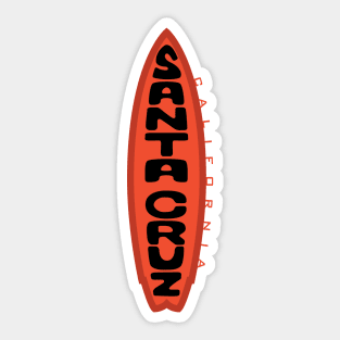 Santa Cruz Surfboard Tiki Sticker